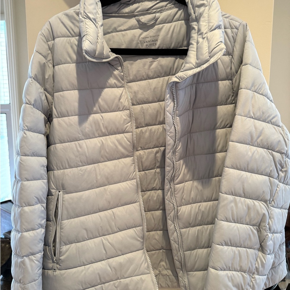 Aritzia Babaton Light Ice Blue Vantage Puffer Jacket